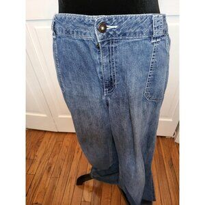 Medium Wash Wide Leg Low rise Jeans  20 y2k Retro American Fall Skater Minimal